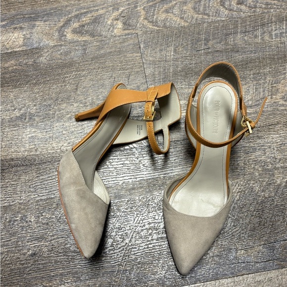 Shoes - Pour La Vicroire Elegant Beige and Tan Women's Heels